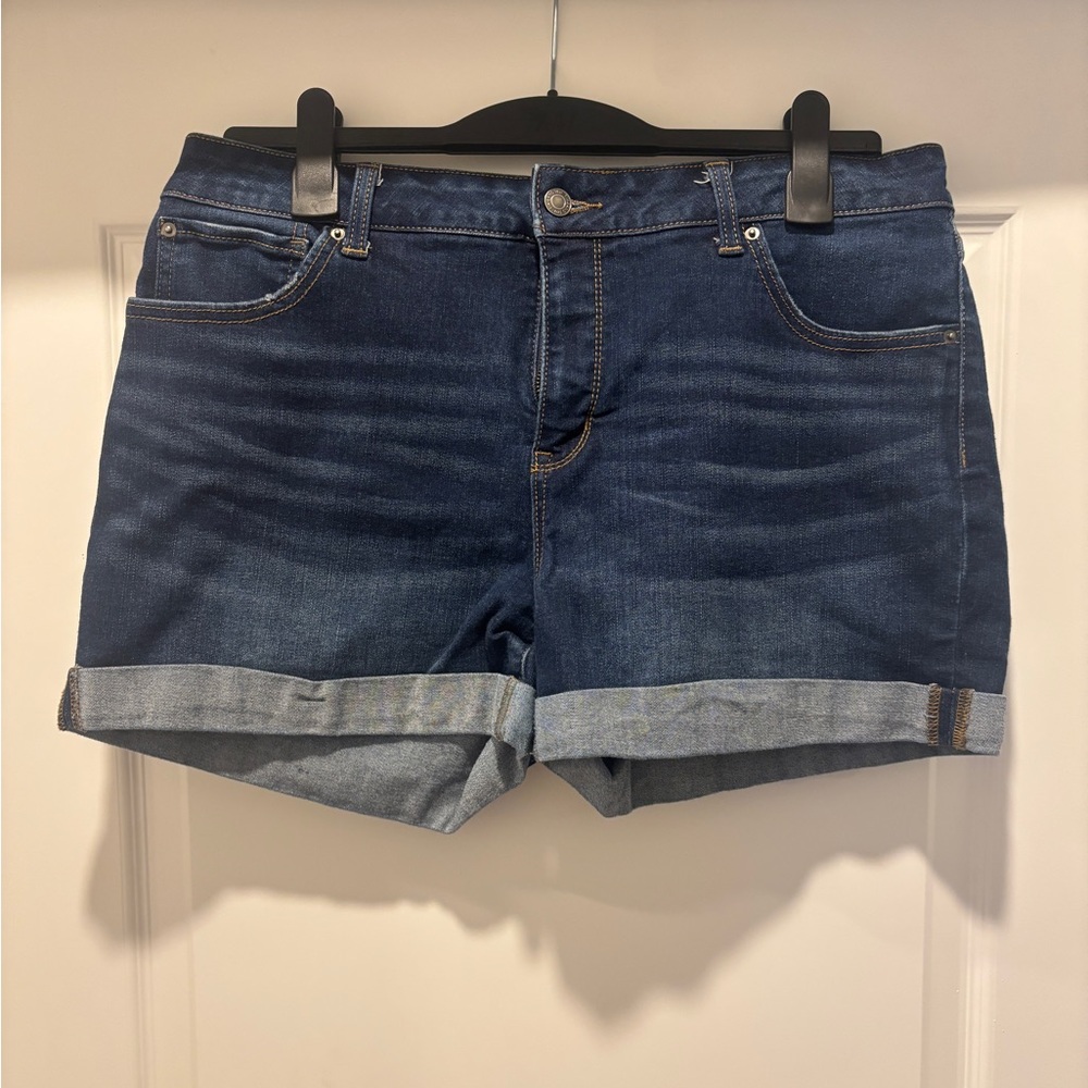 Time and Tru Dark Blue Jean Shorts